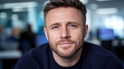 Obraz premium Confident Businessman Portrait Professional Headshot Male Model Corporate Success