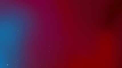 A blurred gradient background in shades of blue, red, and purple with scattered light points.