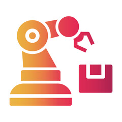 robotic arm Gradient icon