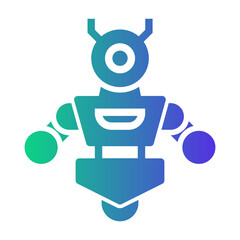 robotic Gradient icon
