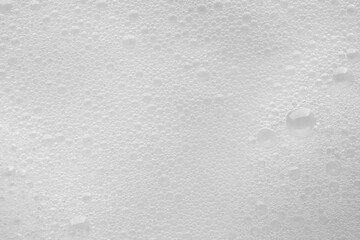 Abstract white soap foam bubbles texture background