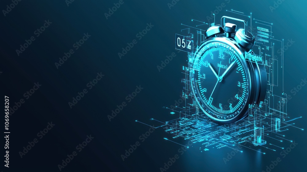 Poster utilize a digital stopwatch for efficient time management in your projects