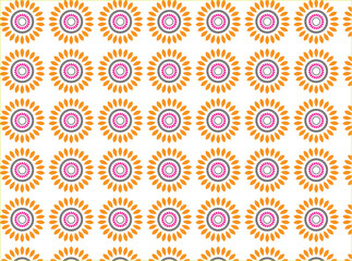 the sunflower pattern by the artist robert e.