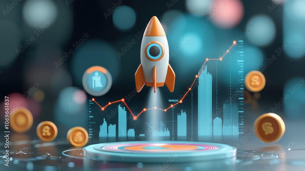 Poster rocket lifts off to propel business success along a steady growth path with data-driven insights