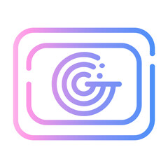 radar Line Gradient Icon