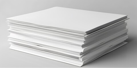 Magazine stack with blank front covers, ideal for customizable design displays and creative mockups.