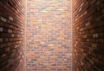 Fototapeta premium Image Brick wall in an alleyway.