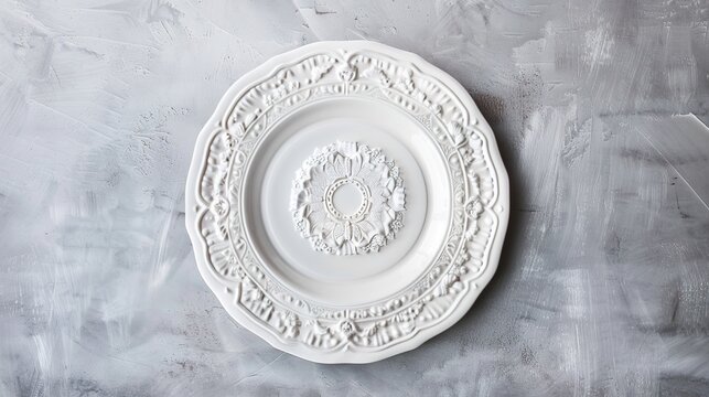 White European Italian Plate - an elegant and classic design. This white plate embodies the essence of Italian dining and adds sophistication to any table setting.
