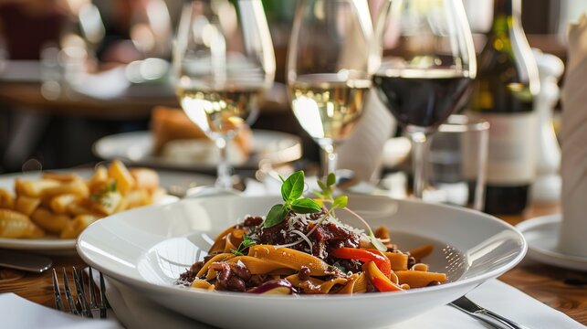 White European Italian Plate - an elegant and classic design. This white plate embodies the essence of Italian dining and adds sophistication to any table setting.