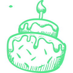 Happy birthday single vector icon