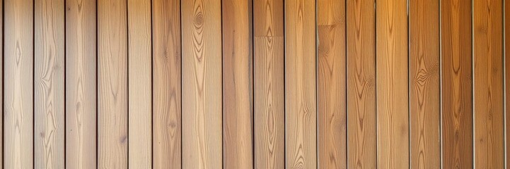 Solid wooden battens wall pattern background with natural color finishing, architecture, design