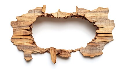 burnt paper with hole