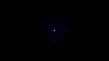 Radio waves concentric circle. Sonar or sound wave ring collection. Dotted and linear epicentre, target, radar icon concept. Ripple radial signal or vibration elements.