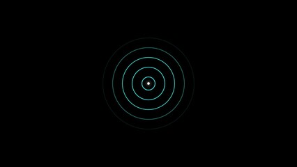 Radio waves concentric circle. Sonar or sound wave ring collection. Dotted and linear epicentre, target, radar icon concept. Ripple radial signal or vibration elements.