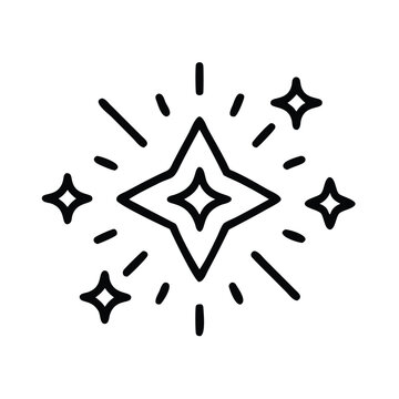 recommend clip art: Radiating Diamond-Shaped Sparkle Icon, Black line art of a diamond-shaped sparkle with radiating lines, symbolizing brilliance, shine, and decorative elegance.
                    