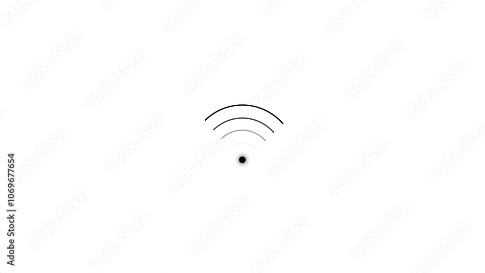 Poster wi-fi icon. free wi-fi sign isolated icon. wi-fi network linear icon. signal sign and symbol. wifi i