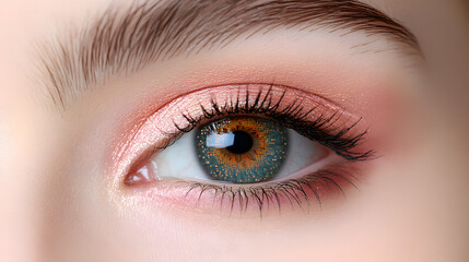 Obraz premium Elegant High-Fashion Beauty Portraits with Radiant Skin, Glamorous Makeup, and Luxurious Skincare Glow.