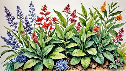 Obraz premium flowers in the garden