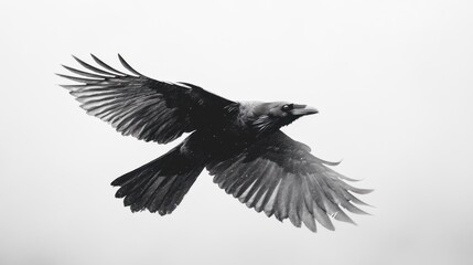 Obraz premium Raven in Flight