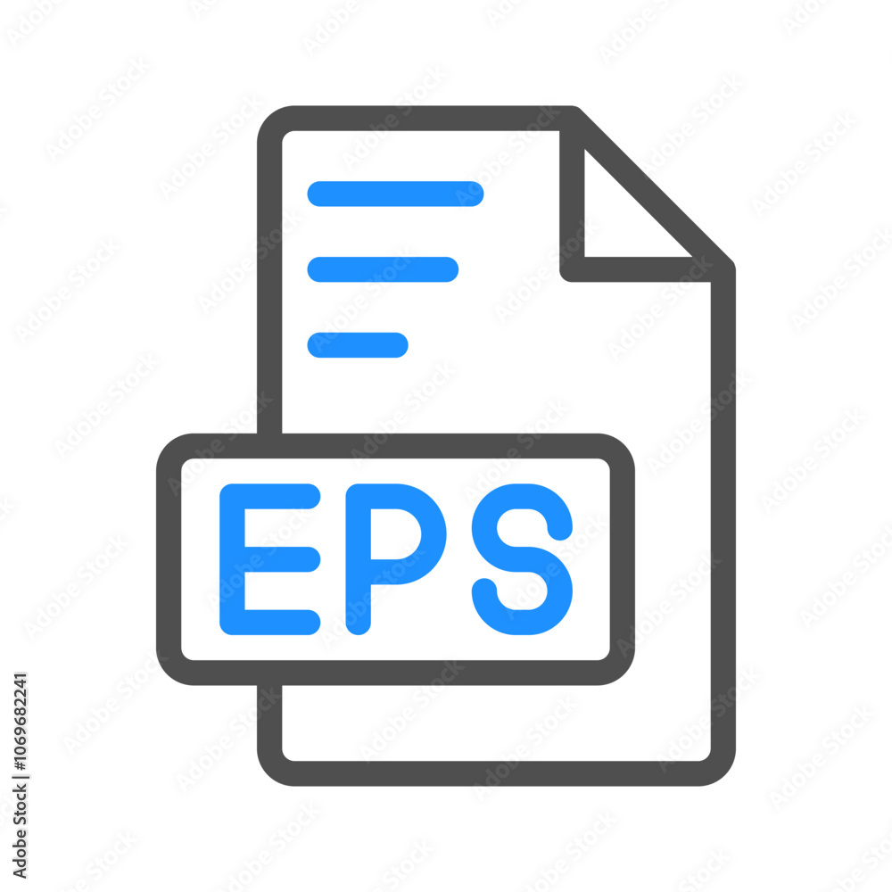 Poster eps file outline icon with color for interface, can be for website, ui and mobile app.
