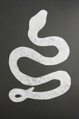 paper craft background for a 2025 year of snake