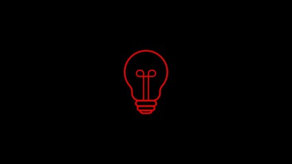 Light Bulb Icon Ideal for Ideas and Innovation Illustrations