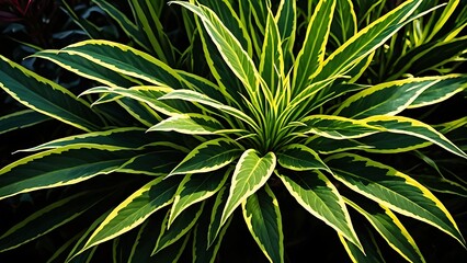 Fototapeta premium close up of palm leaf