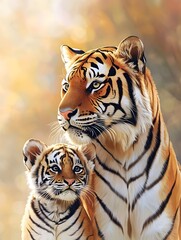 The tiger and its child