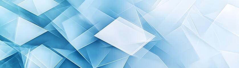 Obraz premium Abstract Geometric Pattern with Intersecting Blue and White Squares