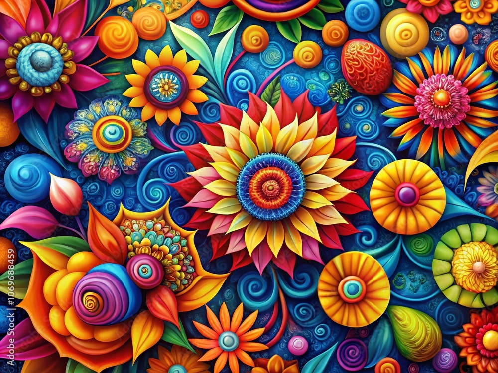 Poster abstract pattern photography showcasing the intricate dance of contrast and harmony in colors and sh