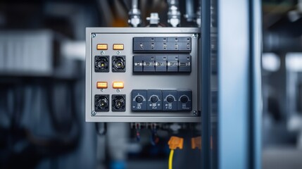 Selector switch designed for controlling on-off breakers in medium voltage switchgear.