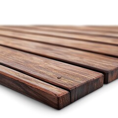 Decks isolated on white background, close up