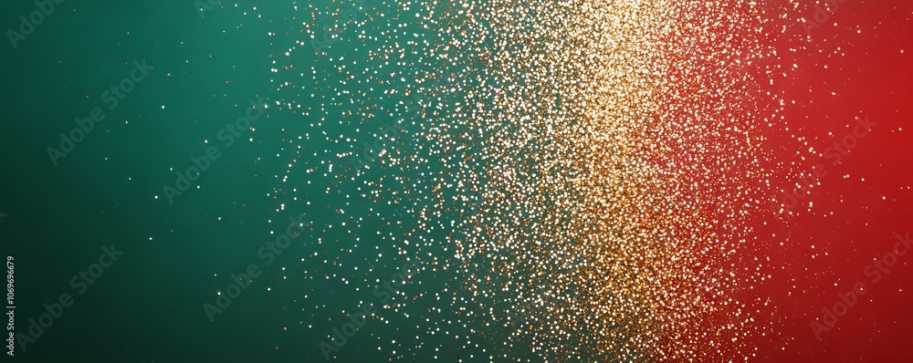 Aufkleber a vibrant abstract background featuring a gradient of green, gold, and red, punctuated by shimmering