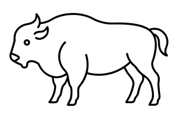 Buffalo icon vector.