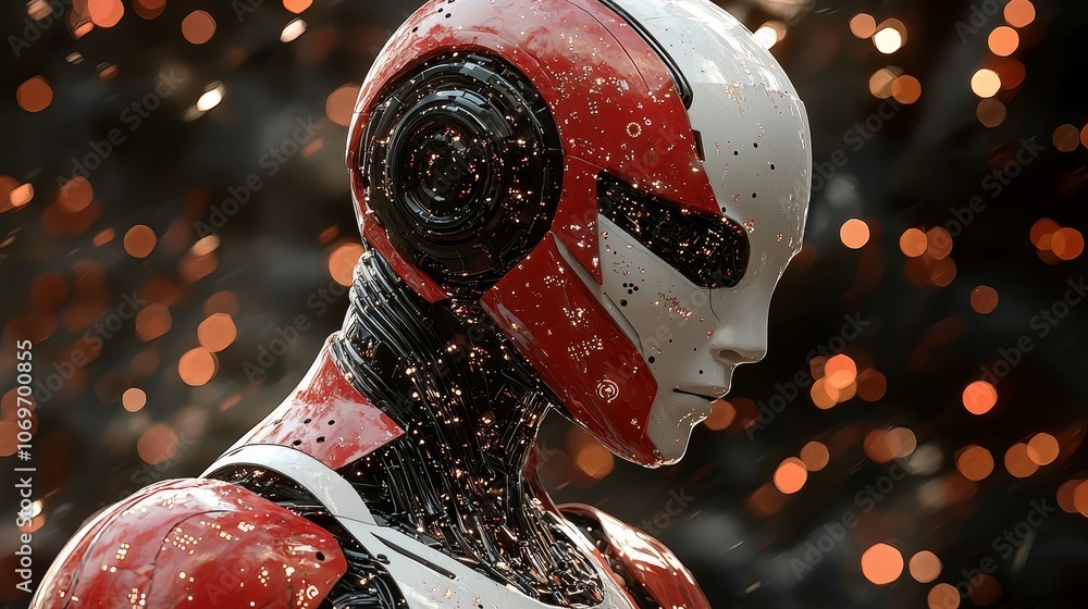 Poster professional ai robot for integration and insights