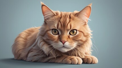 View of adorable Cute domestic domestic cat