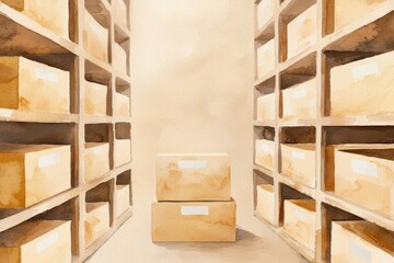 Organized Inventory System in Storage Room