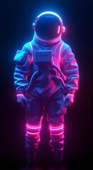 Fototapeta premium Futurist Spacesuit