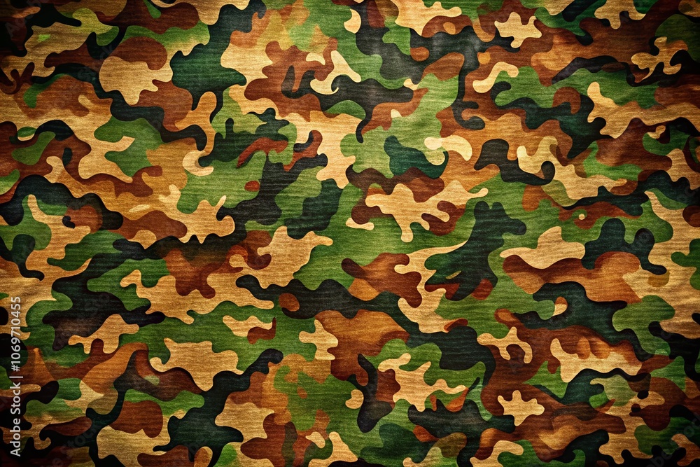 Poster camouflage pattern cloth texture background for design purposes - versatile and stylish fabric for c