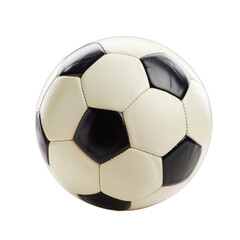 A Classic Black and White Soccer Ball, A Transparent Object of the Game