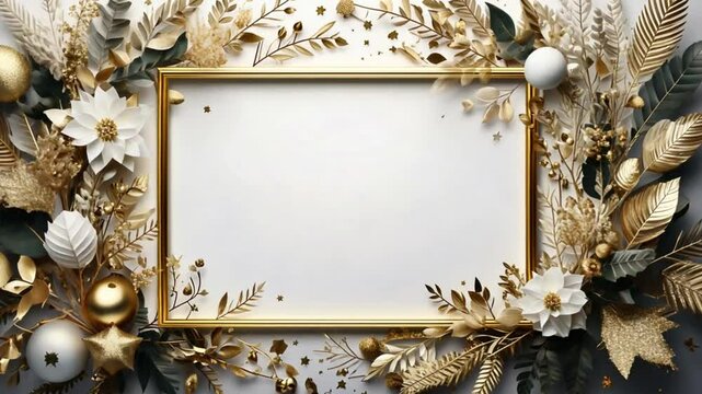 クリスマスの美しい幾何学模様グリーティングカード