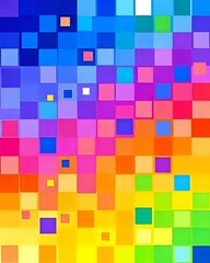 image abstraite pour fonds contenant des carr&eacute;s multicolores