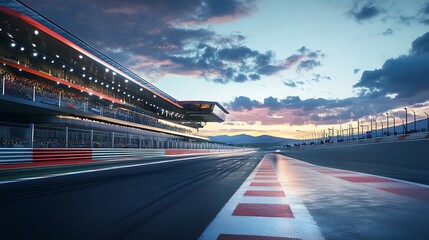 Race Track at Night