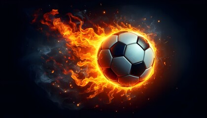 PNG Soccer ball on fire soccer sports illustration.