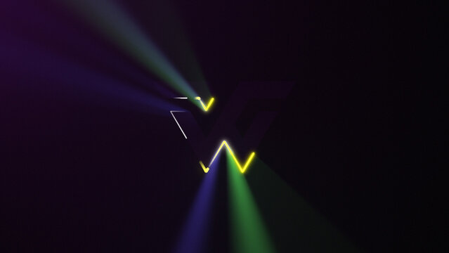 Multi Color Light Rays Logo Reveal 55 1:1 16:9 9:16