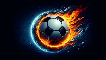 PNG Soccer ball on fire soccer sports illustration.