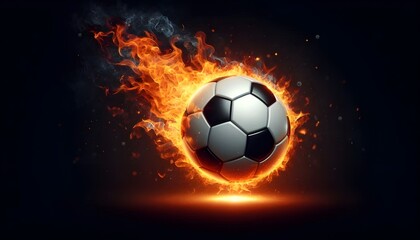 PNG Soccer ball on fire soccer sports illustration.