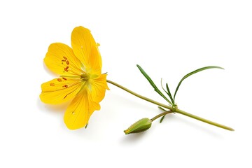 Socotrine flower isolated on white background.