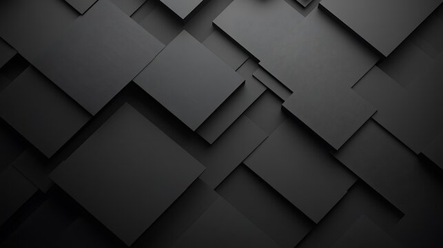 Abstract Black Squares Pattern