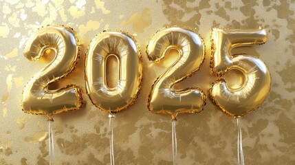 2025 Balloons Gold.